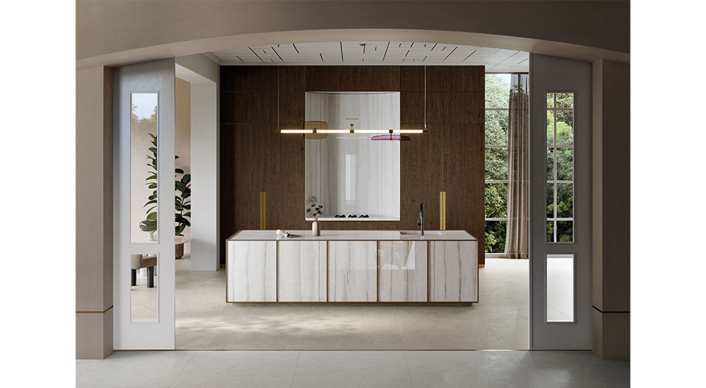 A porcelain slab offering in various applications from Xtone – Porcelanosa Group