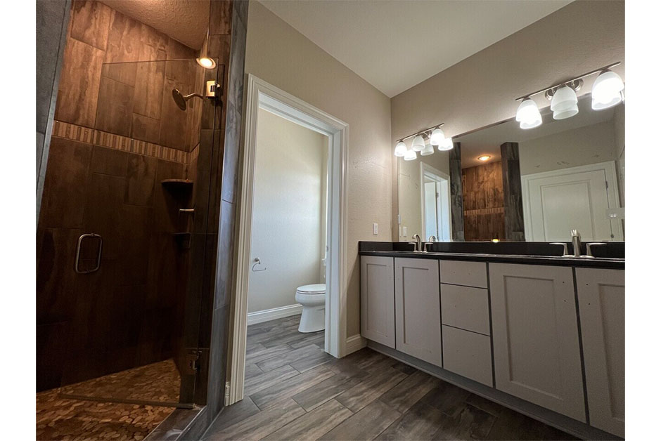 before photo of primary bath