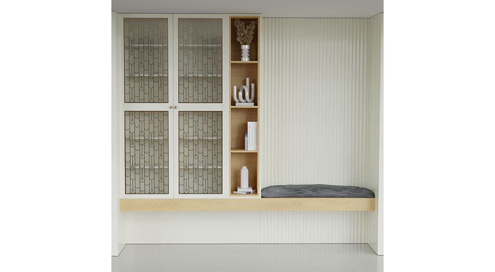 mullions in cabinet door