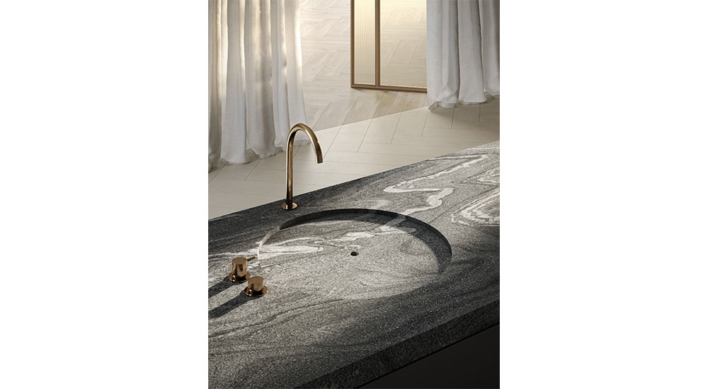 sapienstone bathroom sink and counter