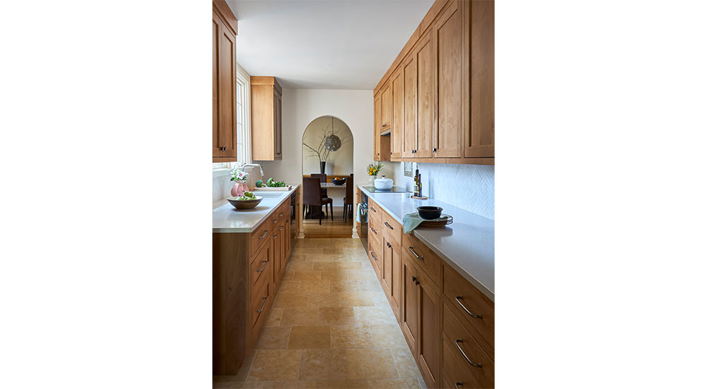 A warm wood kitchen designed by Michael Mean