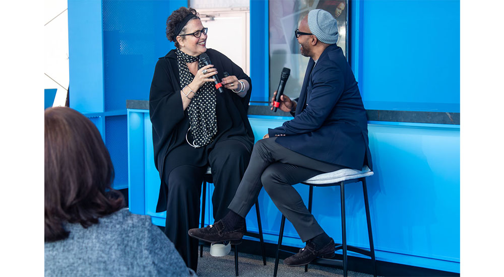 Michael smith Boyd at nkba tent at high point