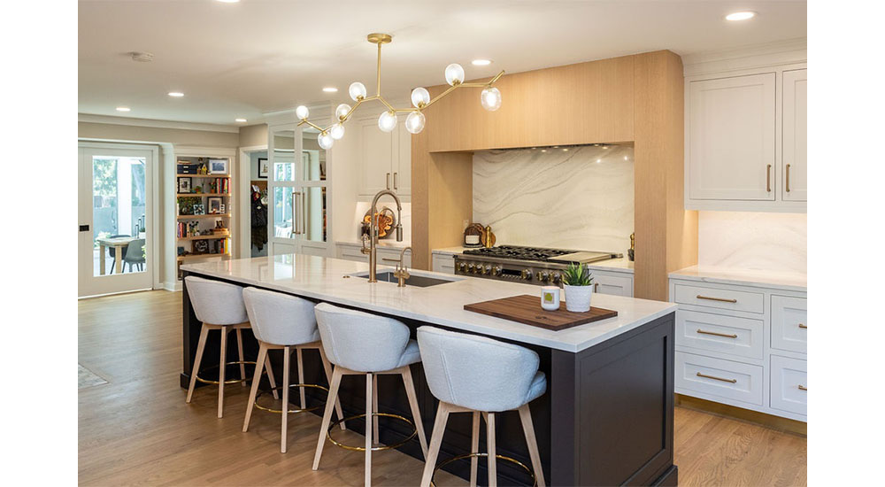 overall kitchen with island