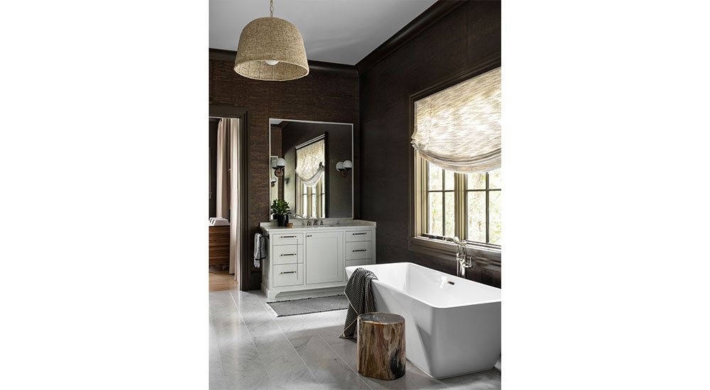 primary bath with freestanding tub by rad interiors