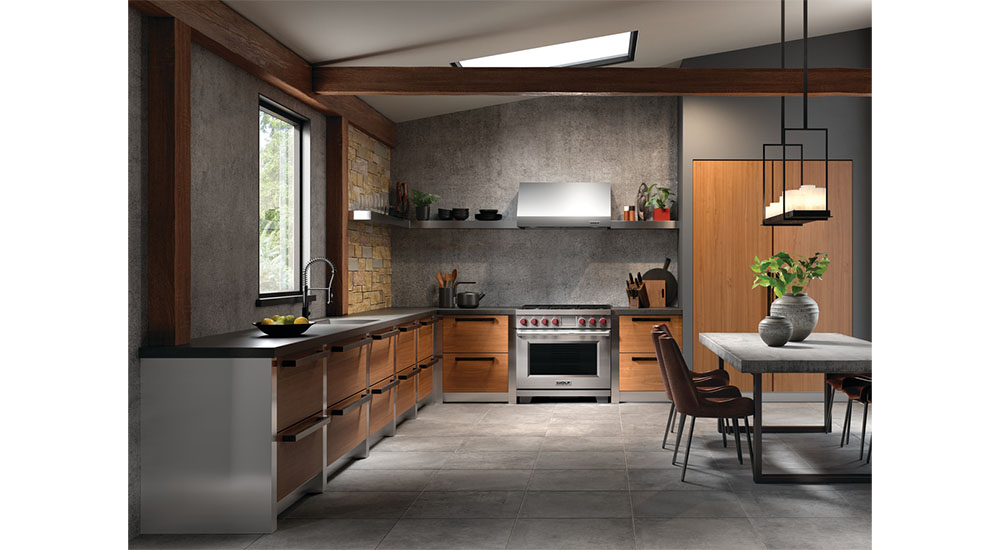 wolf range in kitchen