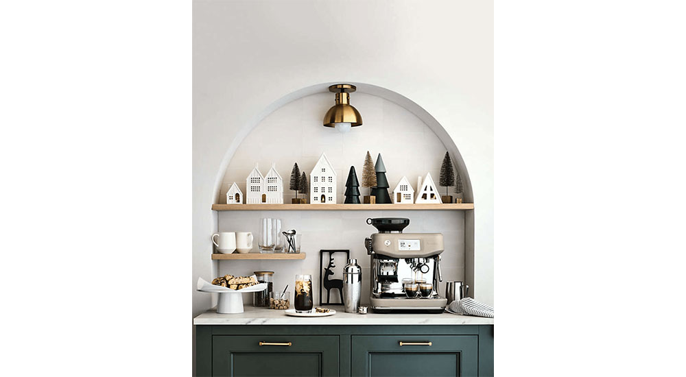 arched top shelving alcove