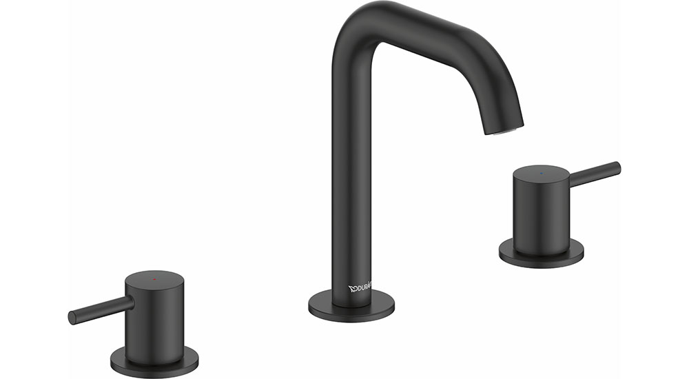 duravit duracircle bath widespread faucet in matte black