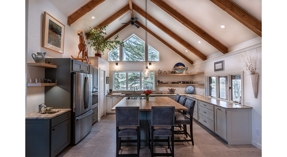 kitchen with beamed cathedral ceiling nkba 2025 kitchen trends