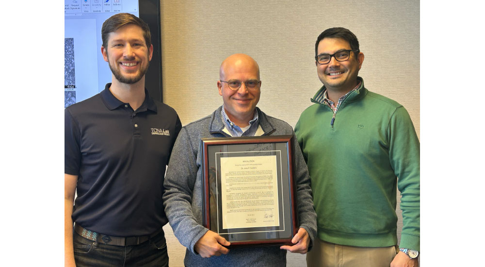 TCNA Honors Dr. John Sanders