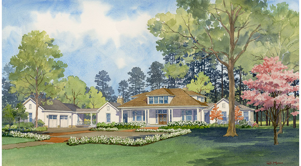 southern living show house 2025 exterior rendering