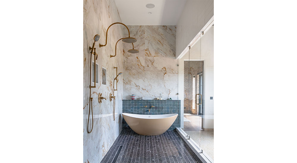 double shower in barndominium