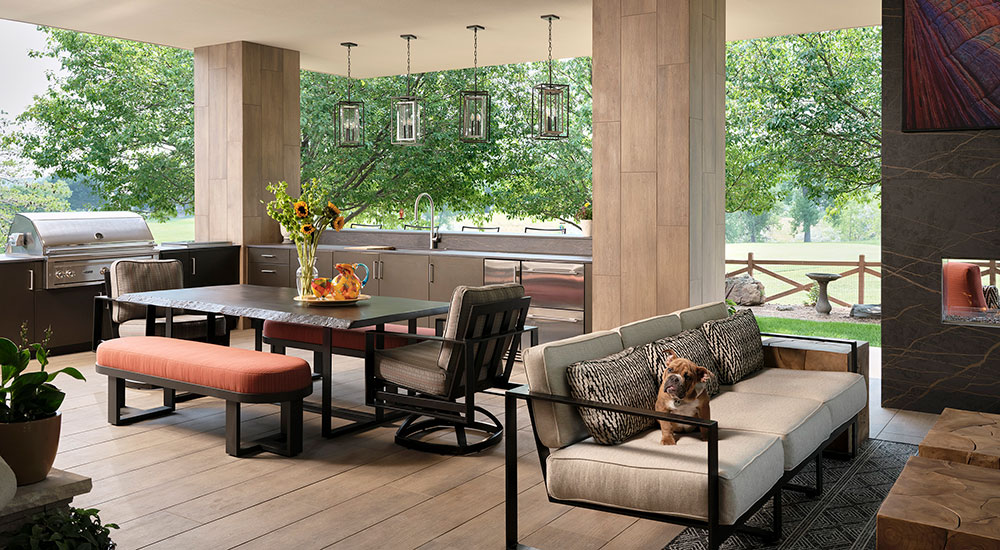 Open-Air Kitchen D’Amore Interiors