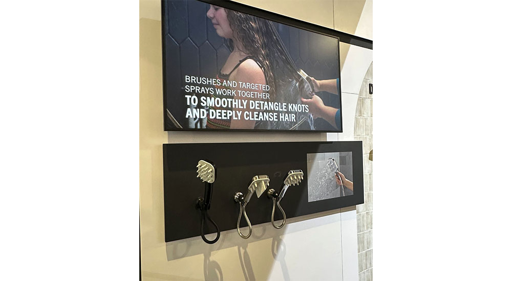 delta curly hair shower