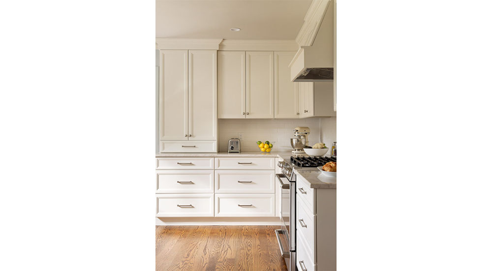 small kitchen tall cabinets