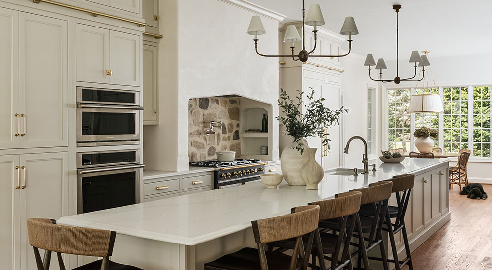 Before & After Chef's table Ann Lane Home 