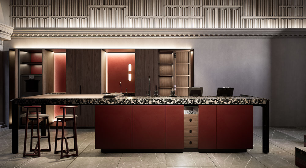 SCIC Italia Rossena indoor kitchen