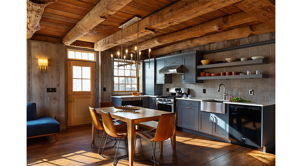 kitchen in guest barn