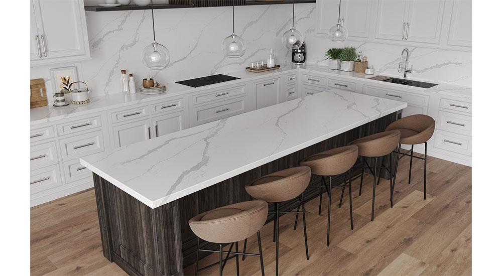 lx hausys viatera kitchen island countertop