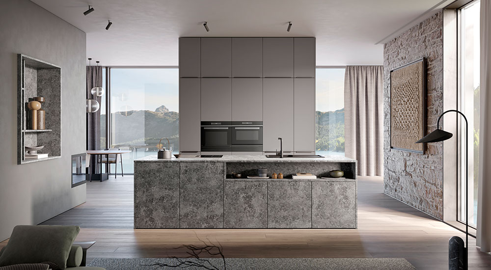 Häcker Kitchens Granite Surfaces Greige