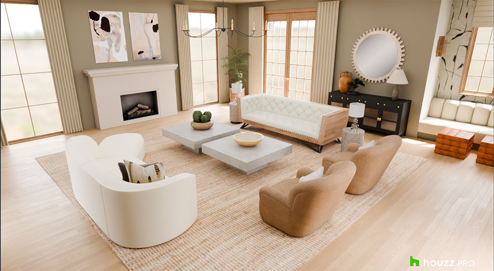 Astrology-Inspired 3D Floor Plan with Houzz Pro