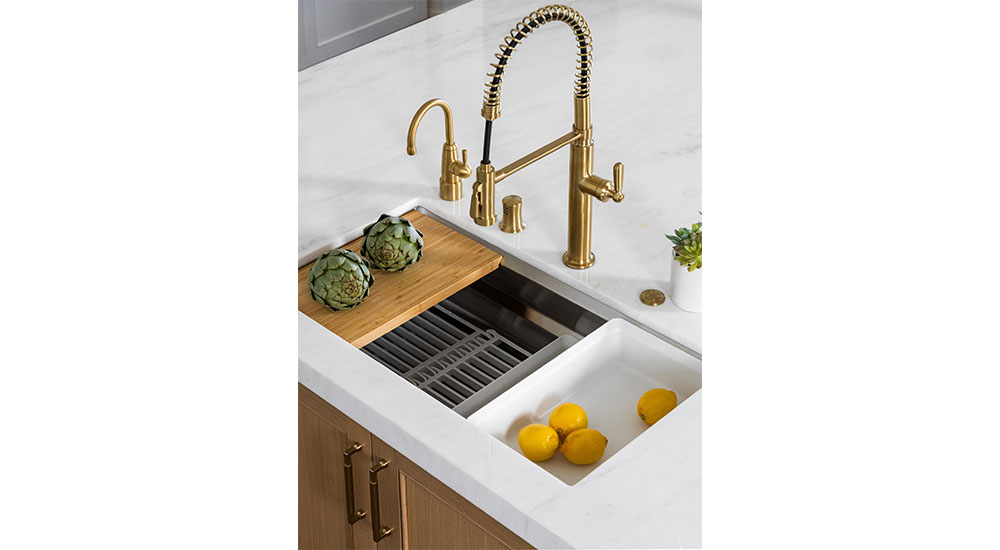 Samia Verbist sink and faucet in a kitchen project