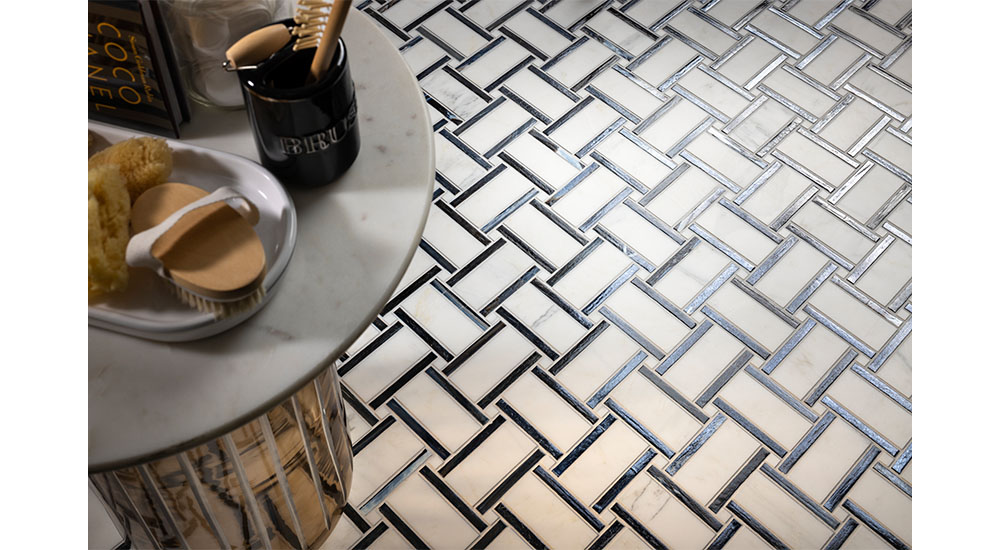 behind the brand lunada bay tile vesuvio Panama weave floor tile