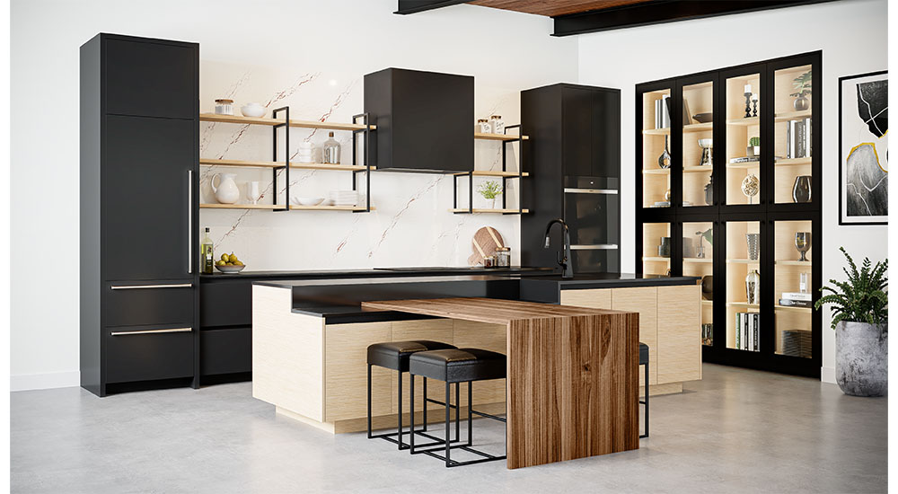 modern kitchen with sustainable cabinets