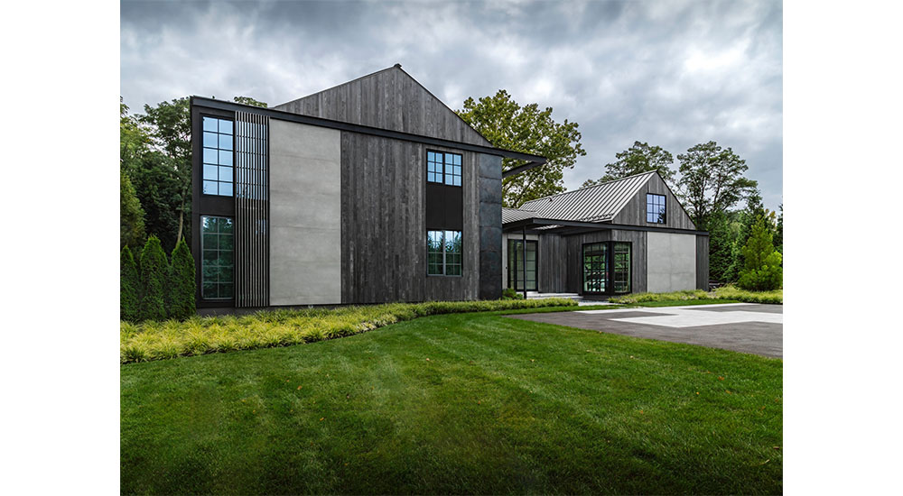 residential exterior modern farmhouse with italian tile