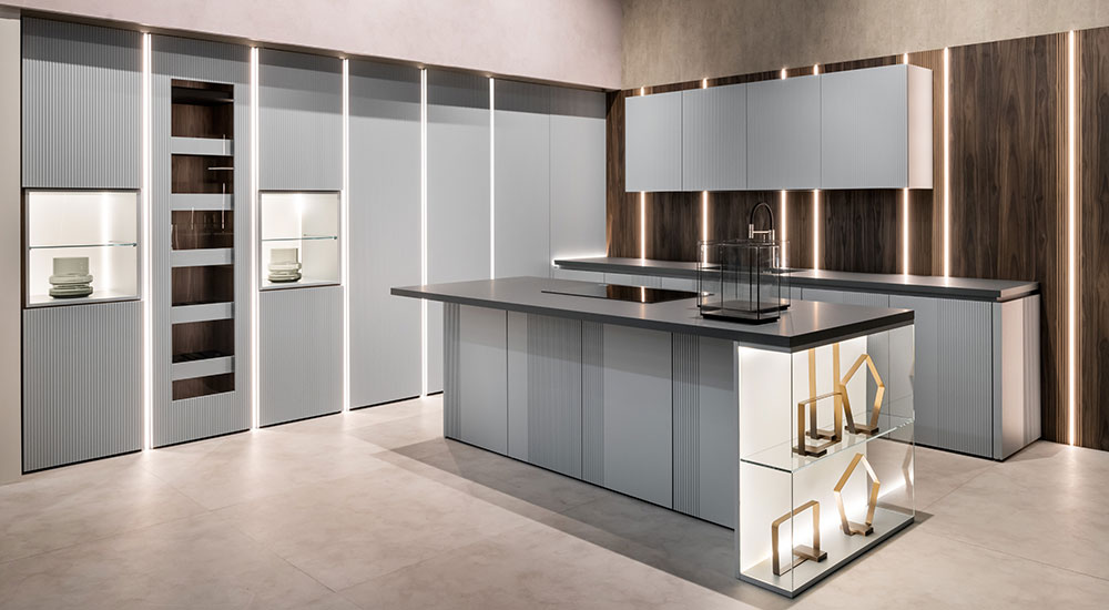 Aran Cucine Glass Doors Luce