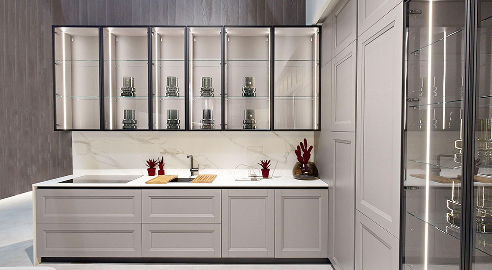 Aran Cucine Glass Doors Ylenia