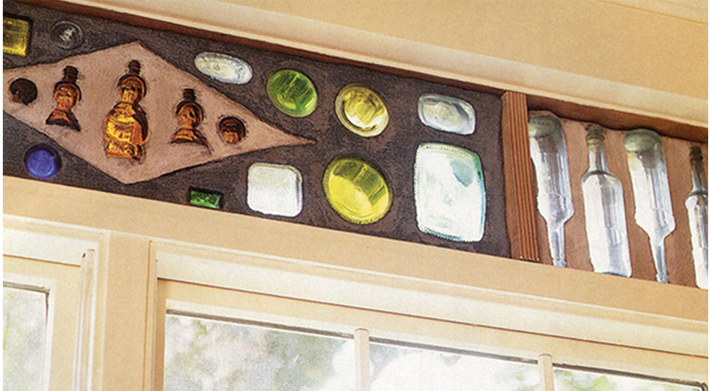 bottles as window lites