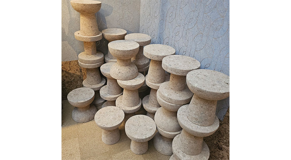 cork side table by vitra milan