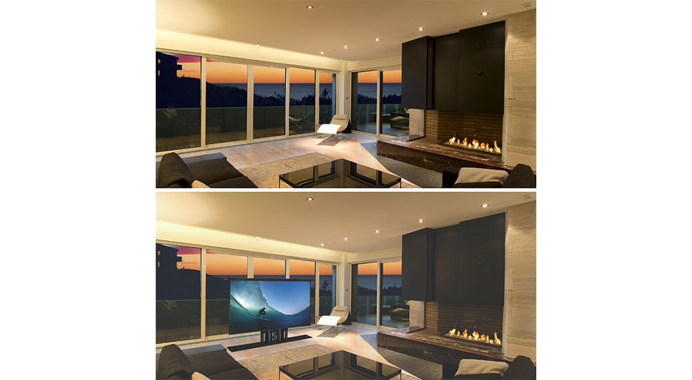 retracting floor mount tv stand home tech