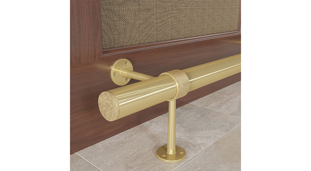 Designs of Distinction Knurled Brass Foot Rail Kits