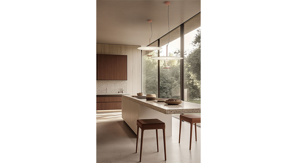 linea lighting ceiling pendant lights in kitchen