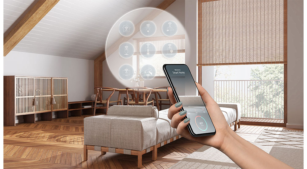 smart home tech motorized window treatment app