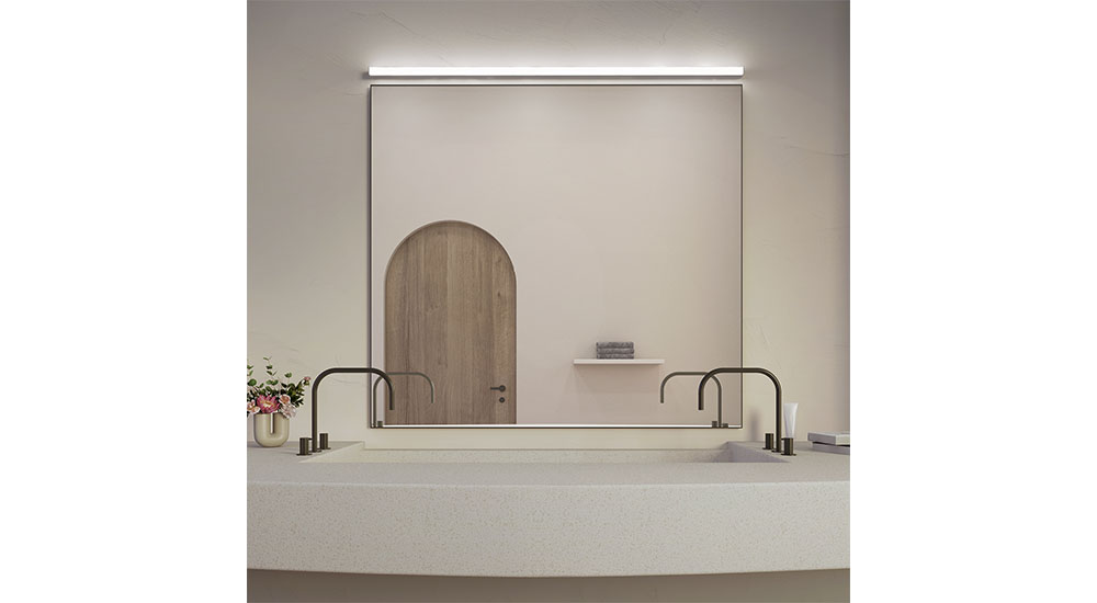 sonneman lighting in modern bath