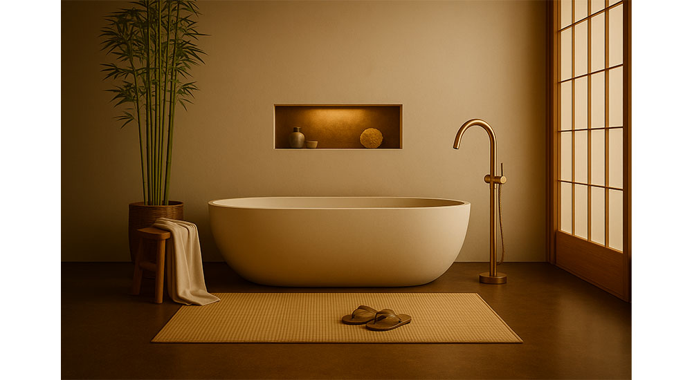 tranquil bath design trend ai image