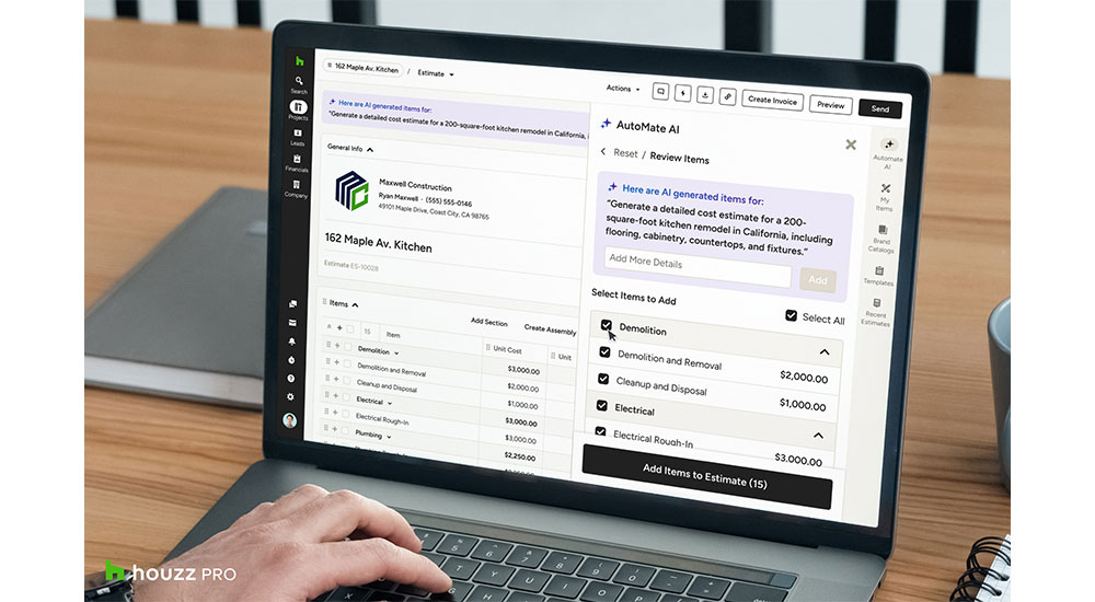 Houzz Pro AutoMate AI