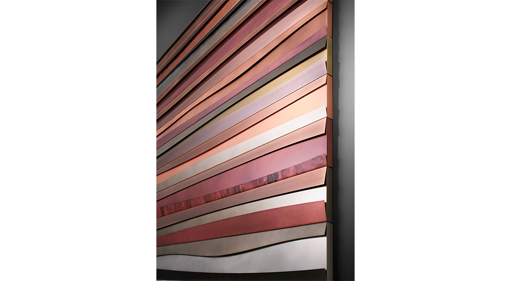 wall surfaces panel with a rack installation system