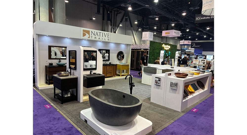 native trails booth at kbis trade show