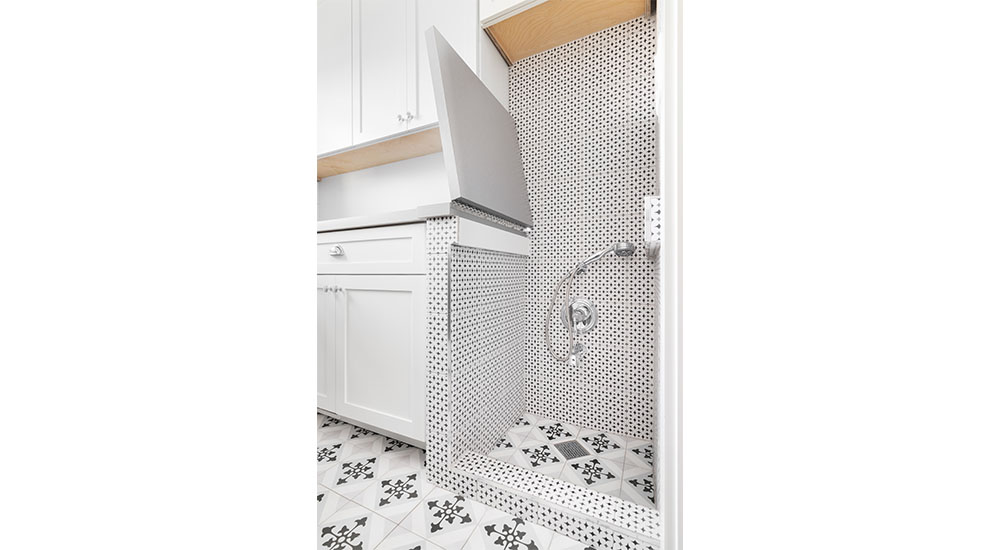 pet friendly design idea dog wash in laundry room