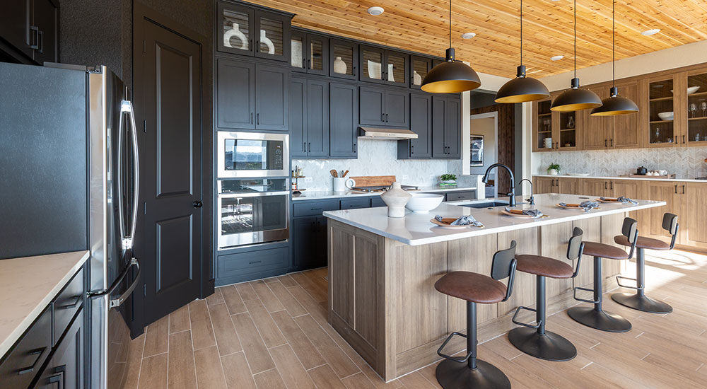 Burrows Cabinets Woodgrain and Painted Cabinetry