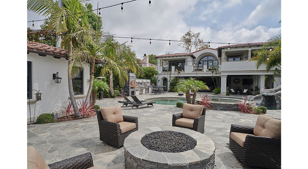 Spanish style poolside ADU and main house in Los Angeles 