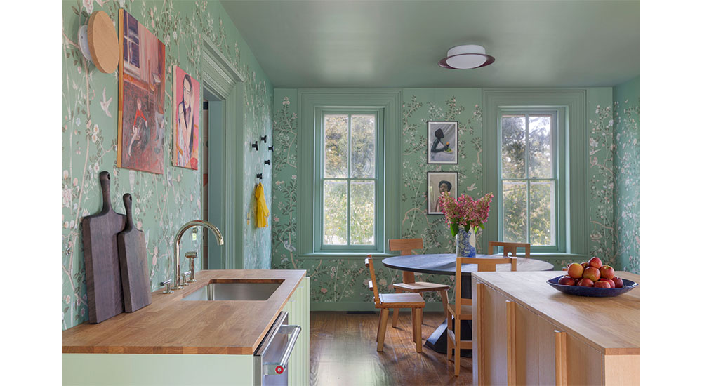 color drenched country kitchen Kingston design showhouse