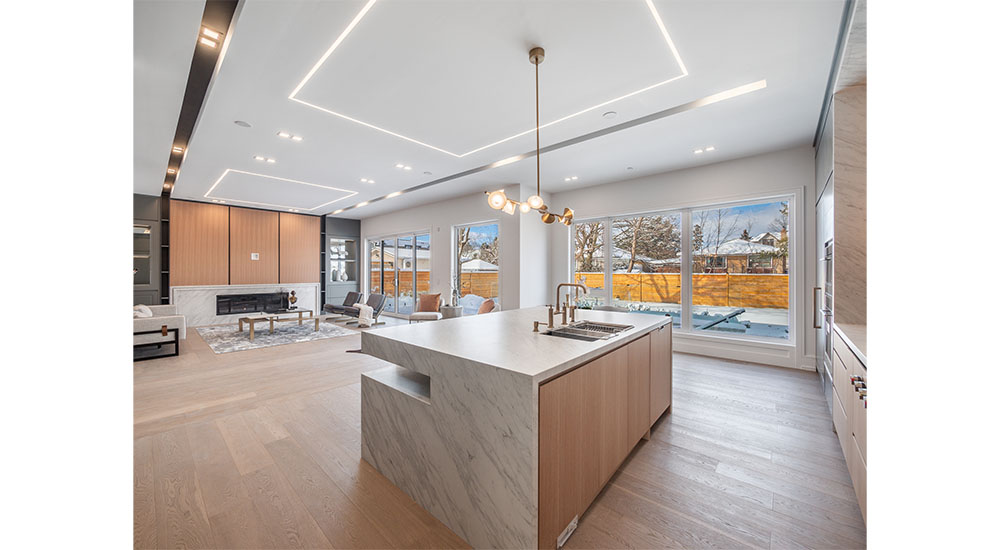 open kitchen and great room