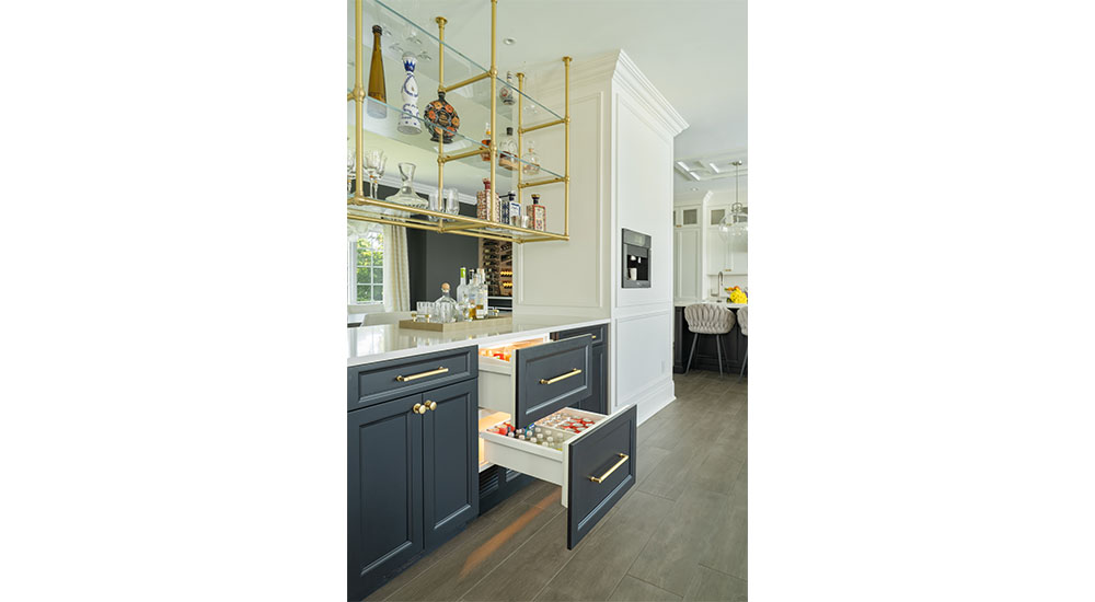 design for entertaining showcase kitchens drawer refrigerator and pass through