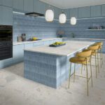 kitchen in blue tile kbis